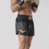 ⁦מכנסי איגרוף תאילנדי שחור זהב - Everlast Muay Thai Shorts Metallic Gold⁩ – תמונה ⁦3⁩
