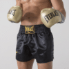 ⁦מכנסי איגרוף תאילנדי שחור זהב - Everlast Muay Thai Shorts Metallic Gold⁩ – תמונה ⁦4⁩