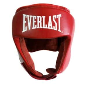מגן ראש מקצועי לתחרויות  של Everlast  Amateur Competition Headgear - צבע אדום