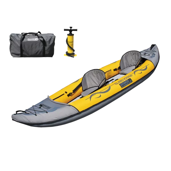 קיאק מתנפח זוגי משאבה ותיק - Advanced Elements Island Voyage™ 2 Recreational Kayak with Pump