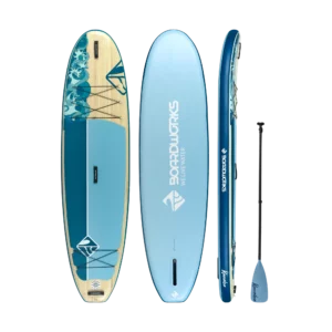 גלשן סאפ מתנפח 10'4 פיט עם משוט, תיק ומשאבה - Boardworks Shubu Kanaloa 10'4" Inflatable Paddleboard