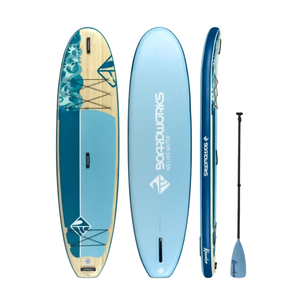 גלשן סאפ מתנפח 10'4 פיט עם משוט, תיק ומשאבה - Boardworks Shubu Kanaloa 10'4" Inflatable Paddleboard