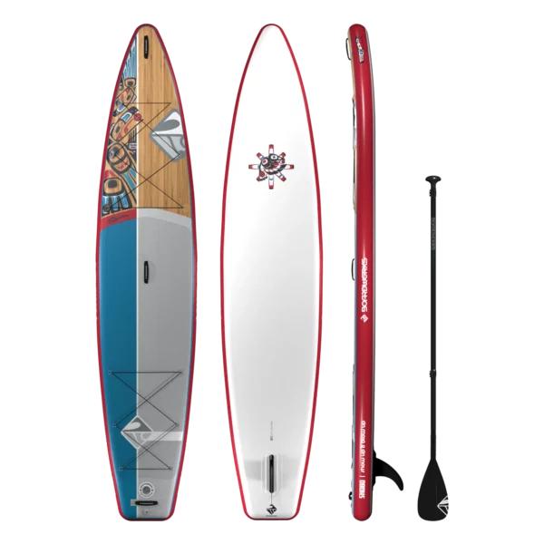 גלשן סאפ מתנפח 12'6 פיט עם משוט, תיק ומשאבה - Boardworks Shubu Raven 12'6" Inflatable Paddle Board