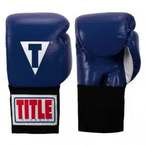 כפפות איגרוף מאושרות לתחרויות כחול - Title Classic USA Boxing Competition