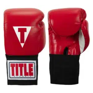 כפפות איגרוף מאושרות לתחרויות אדום- Title Classic USA Boxing Competition