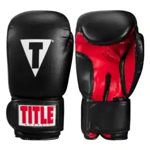 כפפות איגרוף קלאסיות שחור ואדום - Title Classic Boxing Gloves