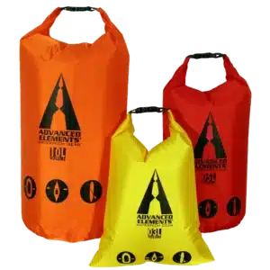 סט שלושה תיקי אטימה קלים ועמידים במים - Advanced Elements PackLite™ Rolltop Dry Bag Set