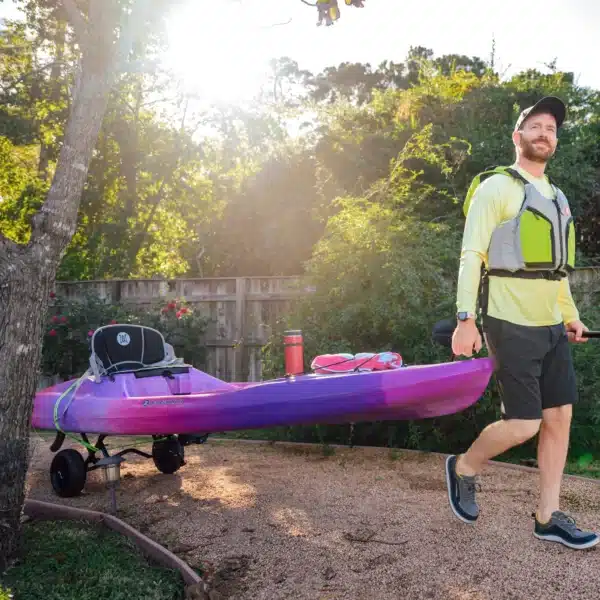 עגלה איכותית וגדולה להובלת קיאק - Perception Large Kayak Cart with Foam-Filled Wheels