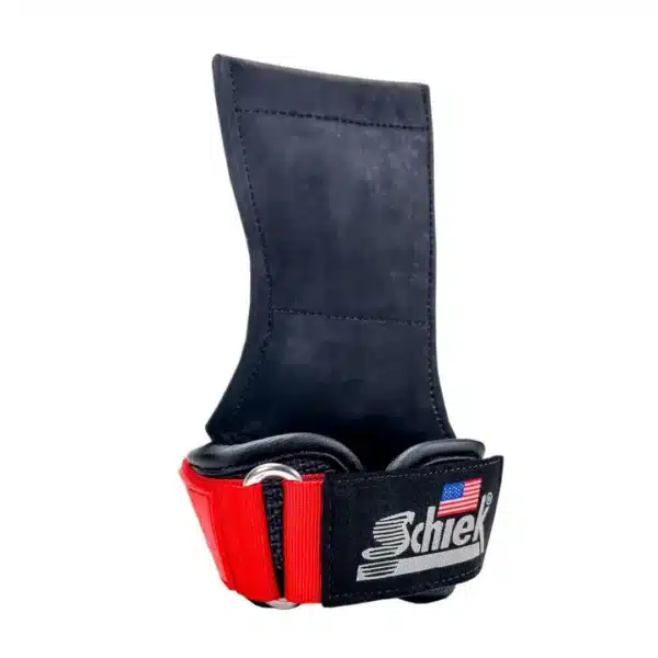 רצועות הרמה ואחיזה משולבות בצבע אדום - Schiek 1900 Ultimate Grips