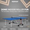 ⁦שולחן פינג פונג (טניס שולחן) בצבע כחול דגם Donic Indoor Roller Fun⁩ – תמונה ⁦2⁩