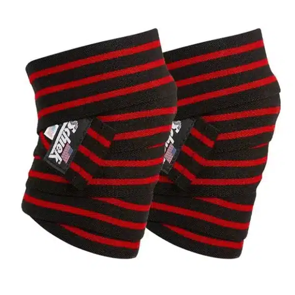 רצועות תמיכה לברכיים - Schiek 1178B Black Line Knee Wraps