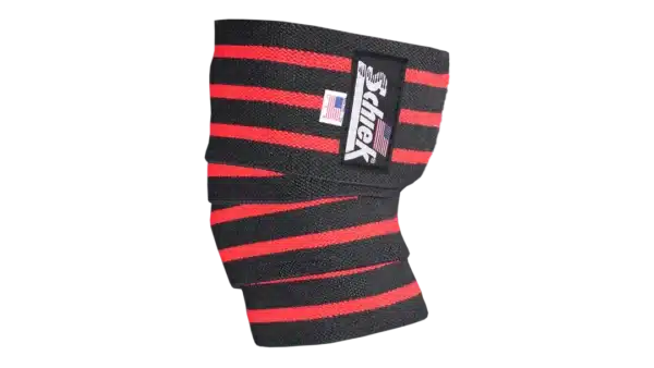 רצועות תמיכה לברכיים - Schiek 1178B Black Line Knee Wraps