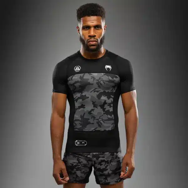 ראשגארד קצר VENUM X Polaris Rashguards - Black/Storm Grey