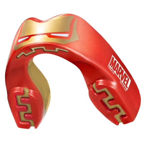 מגן שיניים SafeJawz Marvel Iron Man בצבע אדום