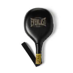רקטות/ פדים אימון Everlast 1910 מעור בצבעי שחור ולבן, עם ידית ארגונומית