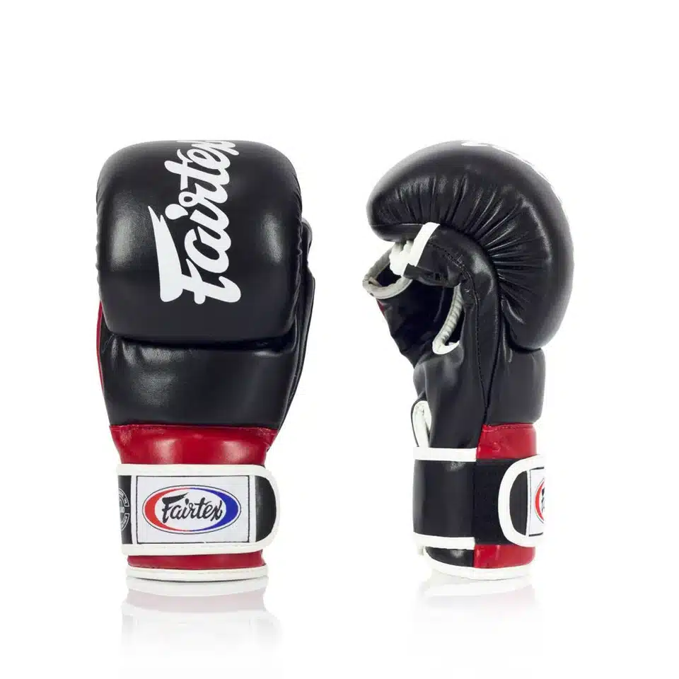 כפפות אימון גרפלינג FGV18 Super Sparring עשויות מיקרופייבר עם ריפוד עבה בפרקי האגרוף למתאמני MMA