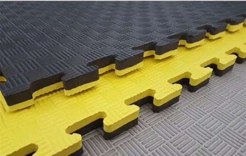 מזרן פאזל דו צדדי - 4 ס"מ שחור צהוב