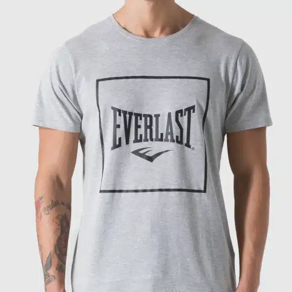 חולצת אוורסלט Everlast Regular לגברים בצבע אפור בעיצוב קלאסי ואיכותי.