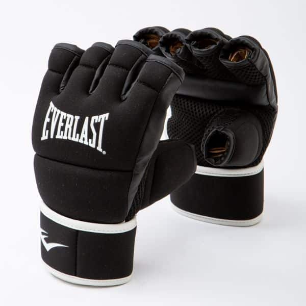 כפפות MMA לאימונים Everlast Core שחורות עם ריפוד ואוורור