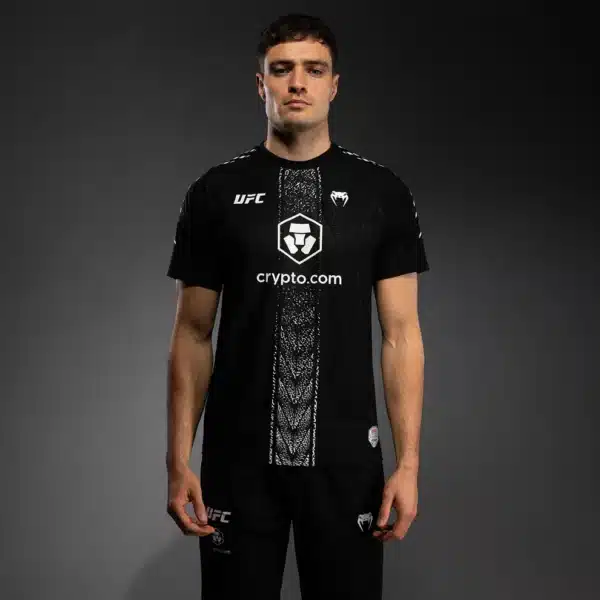 חולצת ונום דרייפיט UFC מקצועית שחור וזהב מסדרת UFC Zenith Fight Night