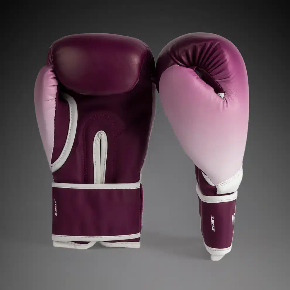 כפפות איגרוף ונום דגם Venum Iris סגול לבן Plum/white