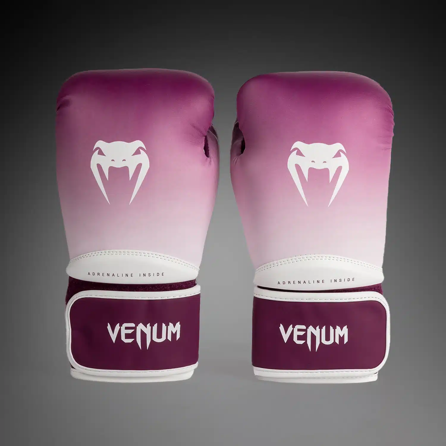 כפפות איגרוף ונום דגם Venum Iris סגול לבן Plum/white