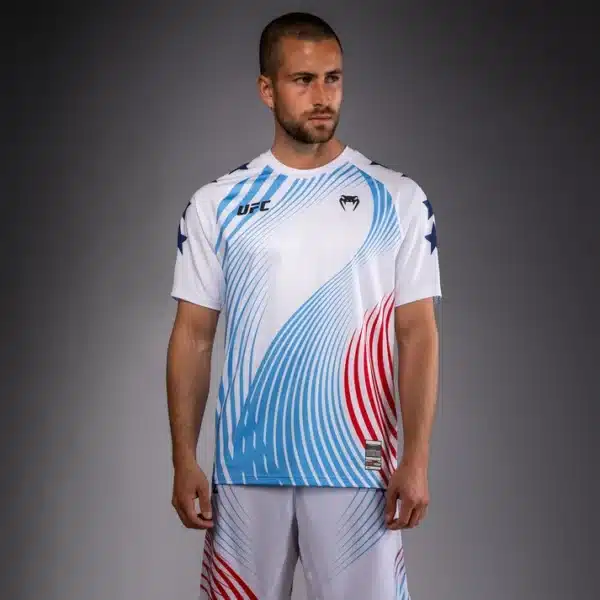 חולצת ונום דרייפיט UFC מקצועית לבנה מסדרת Official UFC Freedom 250