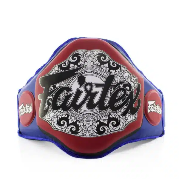 מגן בטן למאמן Fairtex BPV3 ממיקרופייבר שחור כחול אדום