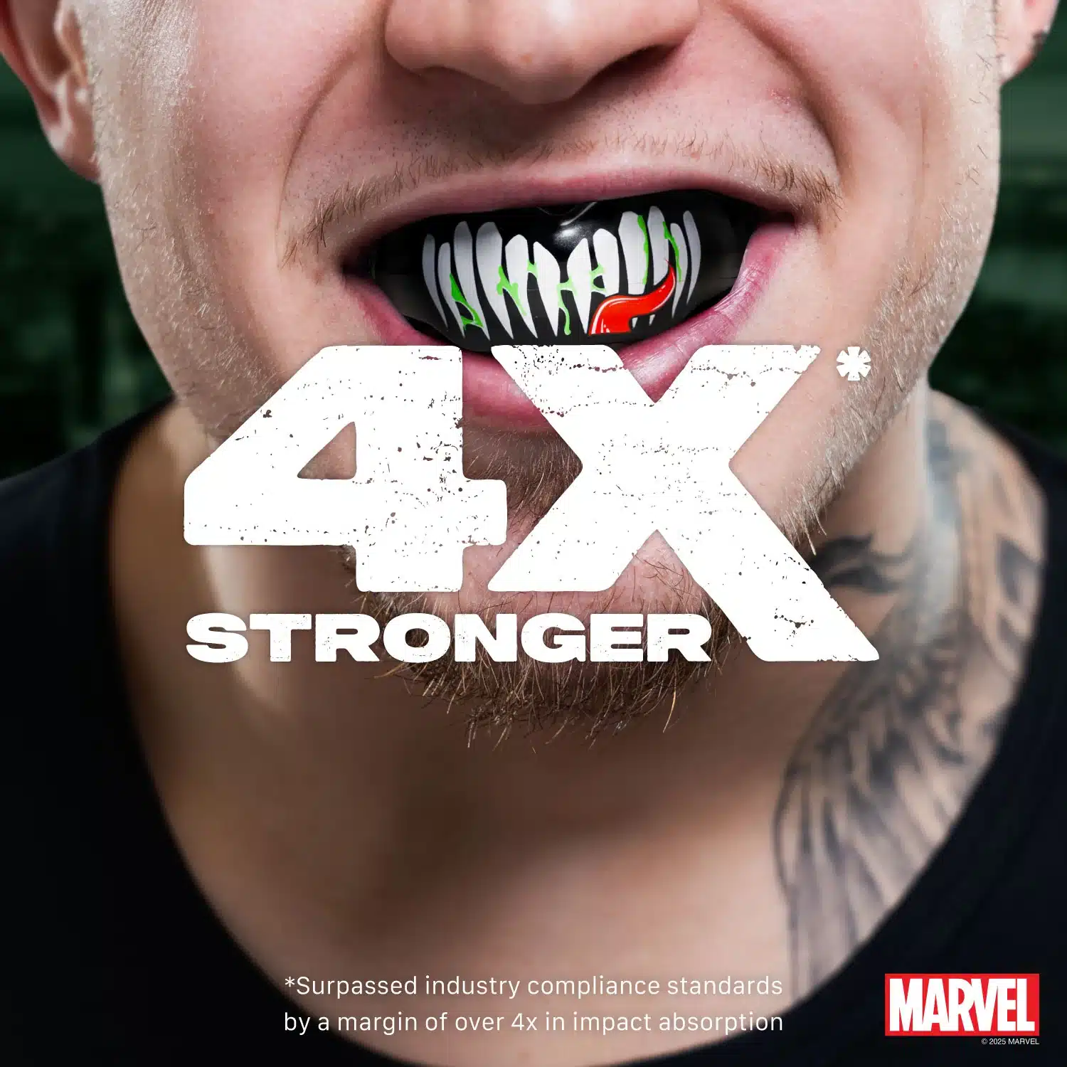 מגן שיניים SafeJawz Marvel ונום לבעלי גשר בשיניים