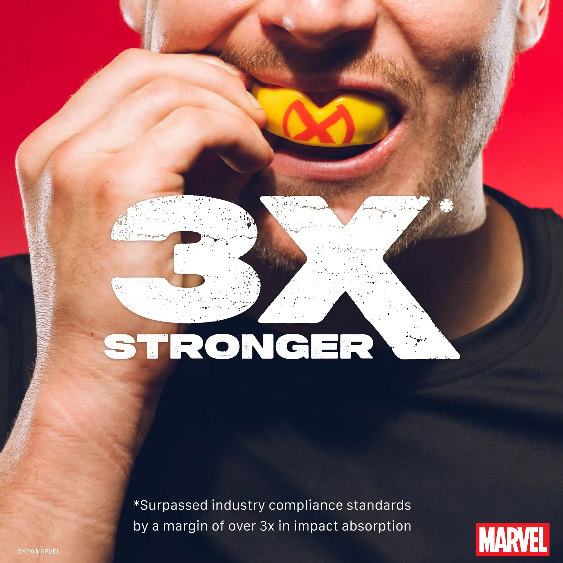 מגן שיניים SafeJawz Marvel X Men לוגו