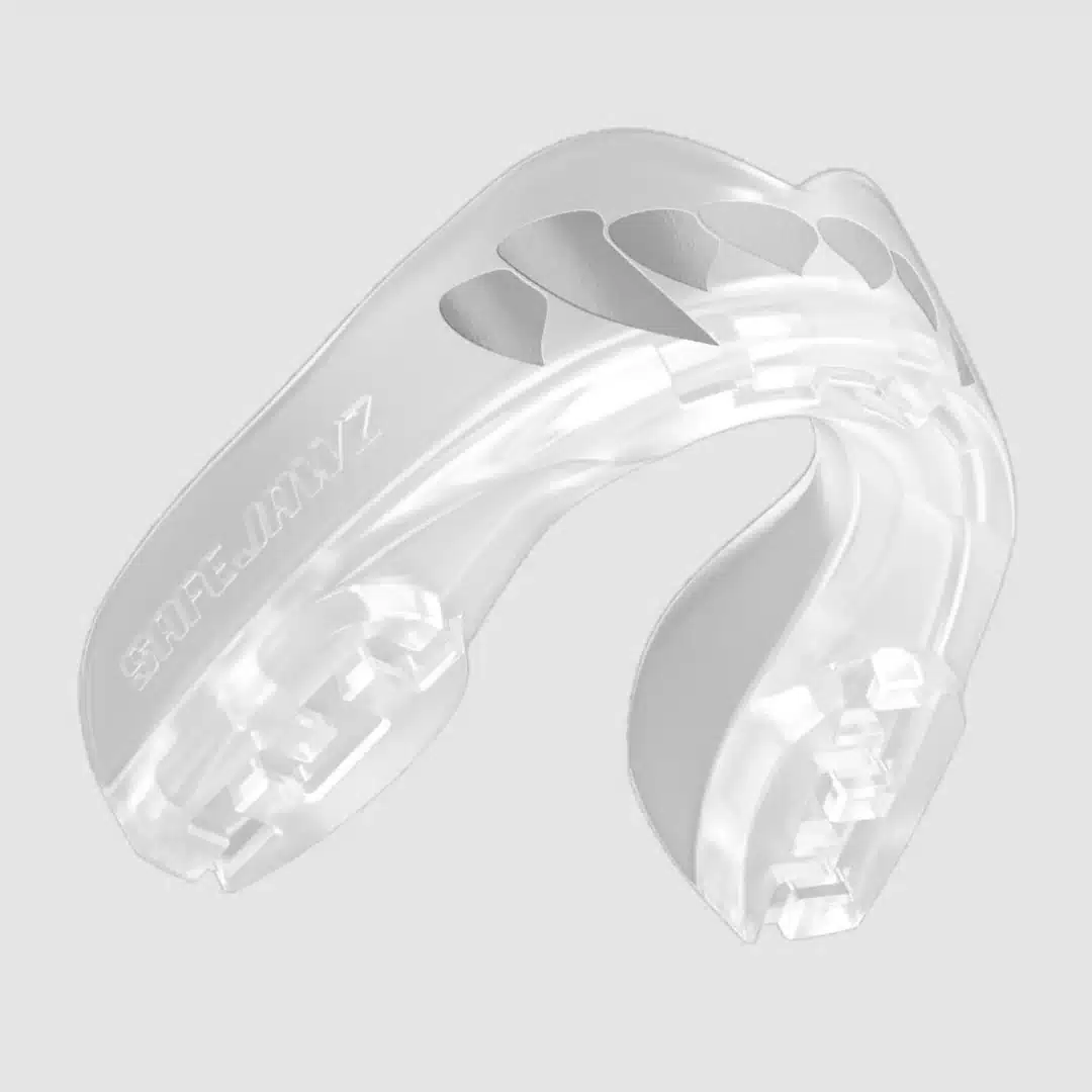 מגן שיניים שקוף דגם ניבים SAFEJAWZ Extro Series Clear Fangz