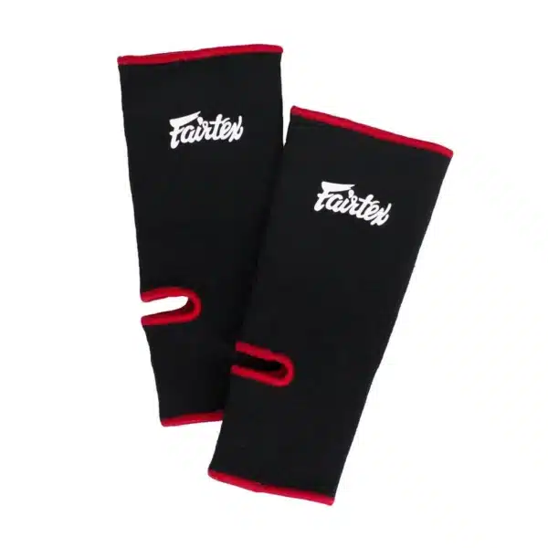 מגני קרסול שחור אדום Fairtex Ankle Support AS1 למואי תאי ו-MMA